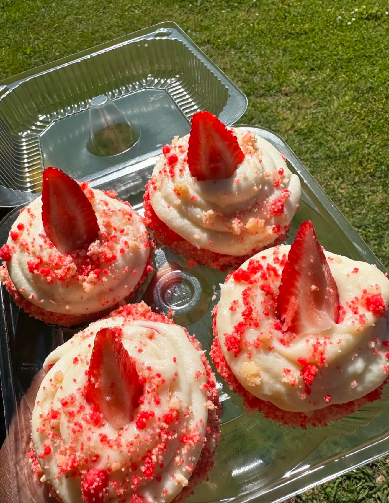 Strawberry Cupcakes (4 ct)